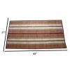 Woven Straw Yoga Beach Mat For Indoors And Outdoors, Multicolor