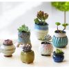 Garden Desk Creative Mini Ceramic Flower Container Pots Planters-C01