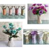 Simple Artificial Flowers Rattan Vase For Home / Office / Hotel / Garden -A6