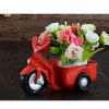 Outdoor/Indoor Decor Tricycle Cement Garden Flower Pots/Planters-Red
