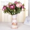 Creative Floral Organ Iron Craft Vase Simulation Flower Decoration Vase,Pink
