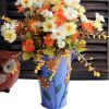 Creative Handcrafted &Hand-paint Iron Vase Flower Decoration Vase,Purple