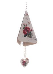 Indoor/Outdoor Decor Triangle Rose Wind Chimes/ Doorbell [A]
