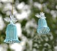 Great Gift Creative Decoration Angel Wind Bell Garden Chime Home Decoration Pink