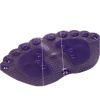 Lovely Creative Huge Feet Pebble Non-Slip PVC Bath Rugs Purple 14"*23.6"